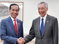 Deal! Jokowi-Lee Hsien Loong Perpanjang Kerja Sama Keuangan