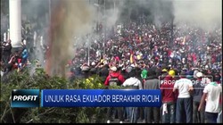 Ricuh! Aksi Massa di Ekuador Protes Penghematan Anggaran