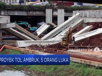 Proyek Tol Desari Ambruk, 5 Pekerja Terluka