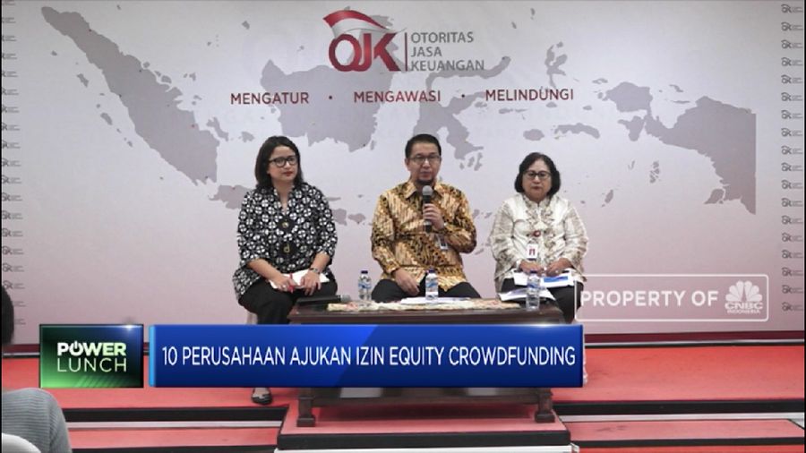 Mantap! OJK: 10 Perusahaan Ajukan Izin Equity Crowdfunding(CNBC Indonesia TV)