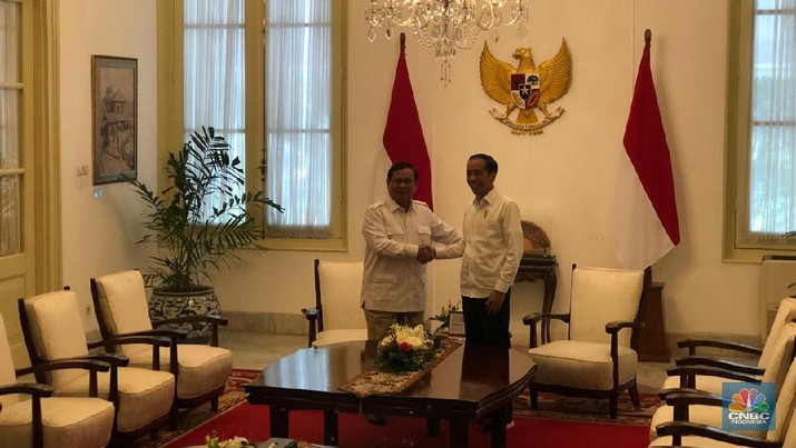 Jelang Pelantikan Presiden, Jokowi Temui Prabowo di Istana Prabowo datang ke Istana pada pukul 15:00 WIB.