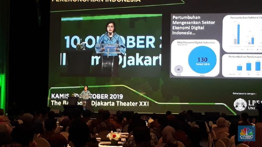Ekonomi digital Indonesia terus tumbuh meski ekonomi Indonesia dikepung oleh berbagai ketidakpastian global. Hal ini yang buat iri Menteri Keuangan Sri Mulyani.