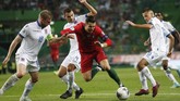 Gol tersebut membuat Cristiano Ronaldo sukses mencetak gol ke-699 dalam sepanjang kariernya. (AP Photo/Armando Franca)