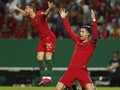 FOTO: Portugal Menang, Ronaldo di Ambang Sejarah Besar