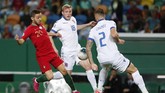 Portugal menjamu Luksemburg dalam kualifikasi Piala Eropa 2020 di Stadion Jose Alvalade di Lisbon, Jumat (11/10) waktu setempat. (AP Photo/Armando Franca)
