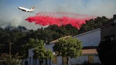 Pihak berwenang memperingatkan warga untuk mengungsi sebab membutuhkan waktu berhari-hari untuk memadamkan api. (AP Photo/Noah Berger)