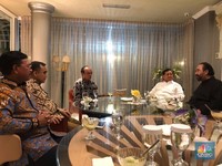 Bertemu Prabowo, Surya Paloh Sebut tak Ada Pembahasan Menteri