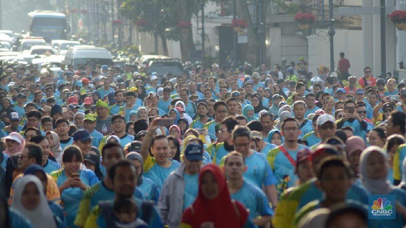 BNI menjadi sponsor utama perhelatan BNI ITB Ultra Marathon 2019 di Bandung, Jawa Barat, Minggu (13/10/2019).