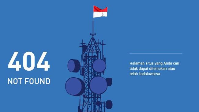 Situs Kominfo 'Down' Usai Palapa Ring Tol Langit Diresmikan