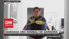 VIDEO: Sandiaga Uno Kembali ke Gerindra