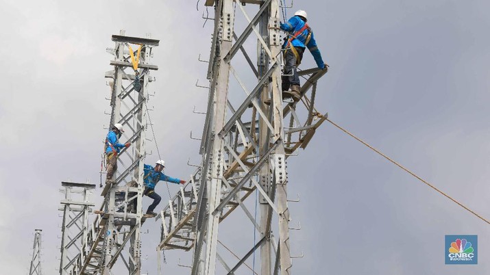 Progres Pembangunan Gardu Induk 150 kV Smelter. CNBC Indonesia/Muhammad Sabki Progres Pembangunan Gardu Induk 150 kV Smelter. CNBC Indonesia/Muhammad Sabki