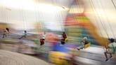 Setiap musim gugur tiba, Rumania selalu dipenuhi dengan kemeriahan karena itu adalah momen berseminya pasar malam. (AP Photo/Andreea Alexandru)