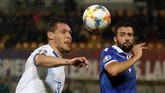 Italia menghadapi Liechtenstein dalam lanjutan babak kualifikasi Piala Eropa 2020 di markas lawan. (STEFAN WERMUTH / AFP)