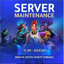 Sabar! Free Fire Maintenance Selesai Jam 19.30 WIB