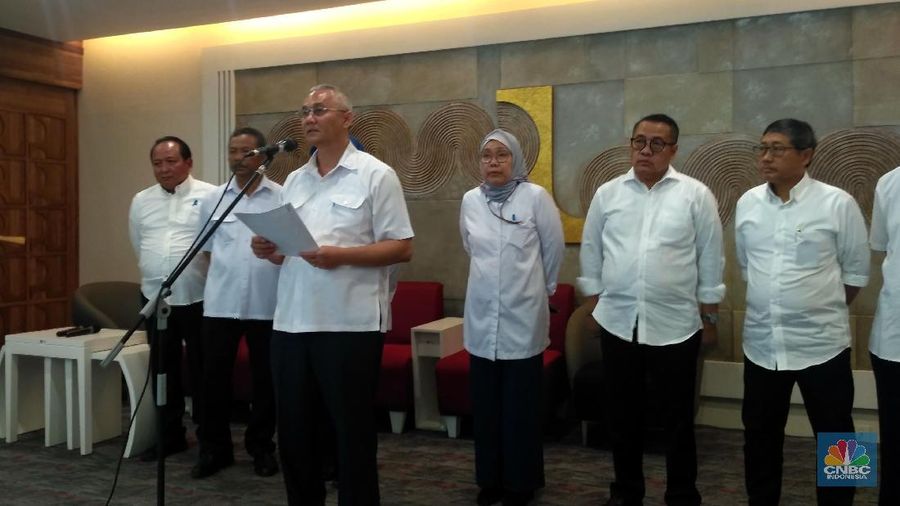 Pihak Irjen Kementerian PUPR menggelar keterangan pers terkait OTT KPK.