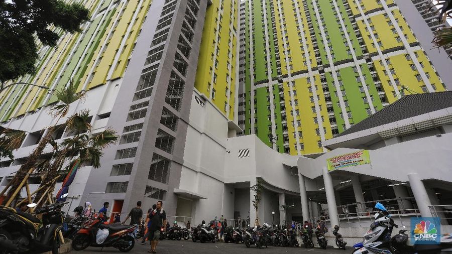 Suasana kios baru di Rusunawa Pasar Rumput, Jakarta, Rabu (16/10/2019) CNBC Indonesia/ Andrean Kristianto