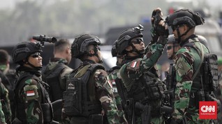 FOTO: Pasukan Pengamanan Pelantikan Jokowi-Ma'ruf