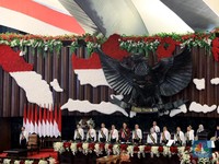 Mengintip Gedung DPR/MPR Sebelum Pelantikan Jokowi Besok