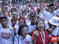 Gemuruh Ribuan Relawan Saat Pidato Jokowi Sebut Prabowo