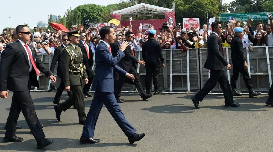 oko Widodo (Jokowi) dan Ma'ruf Amin resmi dikukuhkan menjadi Presiden dan Wakil Presiden Republik Indonesia periode 2019 - 2024
