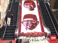 Bunga-bunga Parlemen Sambut Pelantikan Jokowi-Ma'ruf