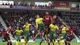 Bournemouth dan Norwich City imbang tanpa gol di Stadion Vitality, Sabtu (19/10). (Mark Kerton/PA Wire)