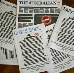 Kebebasan Pers 'Dikebiri', Koran Australia Kompak Protes