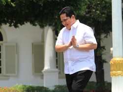 Detik-Detik Kedatangan Erick Thohir ke Istana Merdeka