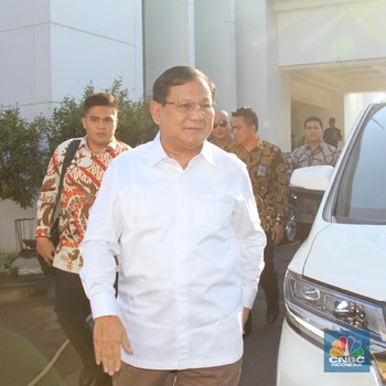 Berkemeja Putih, Prabowo dan Edhy Sambangi Istana Negara