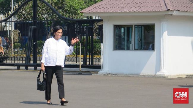 Sri Mulyani Orang Pertama yang Datangi Istana Hari Ini