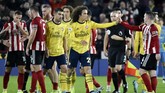 Hasil ini membuat Arsenal terpaku di peringkat kelima dengan 15 poin sementara Sheffield United kini mengantongi 12 poin dan menempati posisi kesembilan.(AP Photo/Rui Vieira)