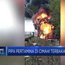 Kebakaran Hebat Pipa Pertamina Dekat Proyek Kereta Cepat