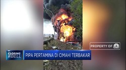 Kebakaran Hebat Pipa Pertamina Dekat Proyek Kereta Cepat