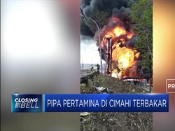 Kebakaran Hebat Pipa Pertamina Dekat Proyek Kereta Cepat