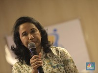 Menahan Tangis, Rini Soemarno Pamit di Kementerian BUMN