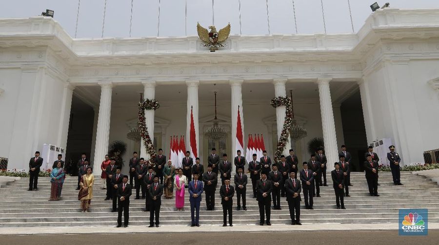 Ini dia menteri baru dan lama Jokowi