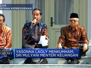 Jokowi Umumkan Susunan Kabinet Indonesia Maju 2019 - 2024