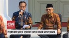 VIDEO: Pesan Presiden Jokowi untuk Para Menterinya