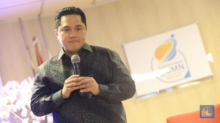 Menteri BUMN Erick Thohir (CNBC Indonesia/Andrean Kristianto)
