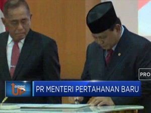 Begini Prosesi Penyambutan Prabowo di Kementerian Pertahanan