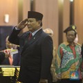 Salam Komando! Begini Gaya Prabowo & Ryamizard Saat Sertijab
