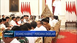 Begini Suasana Sidang Perdana Kabinet Jokowi-Ma'ruf