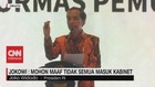 VIDEO - Jokowi: Mohon Maaf Tidak Semua Masuk Kabinet