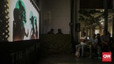 Lakon ini sengaja mengusung pesan yang aktual dan terkorelasi dengan isu yang hangat seperti RUU KPK. (CNN Indonesia/Bisma Septalisma)