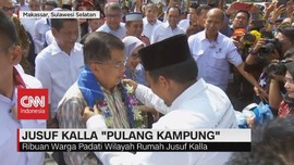 VIDEO: Ribuan Warga Sambut Kepulangan Jusuf Kalla