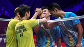 Kevin/Marcus punya kesempatan untuk menambah gelar mereka usai mereka jadi pemenang di Denmark Open pekan lalu. (dok. PBSI)