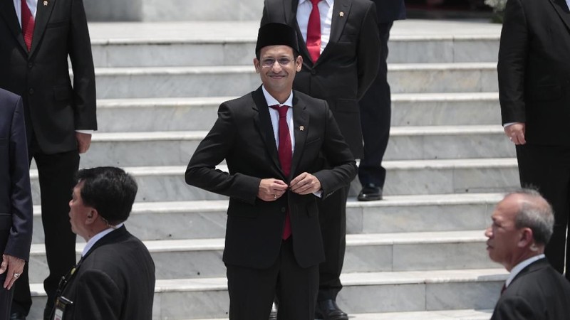 Nadiem menjadi menteri termuda dalam kabinet Indonesia Maju 2019-2024.