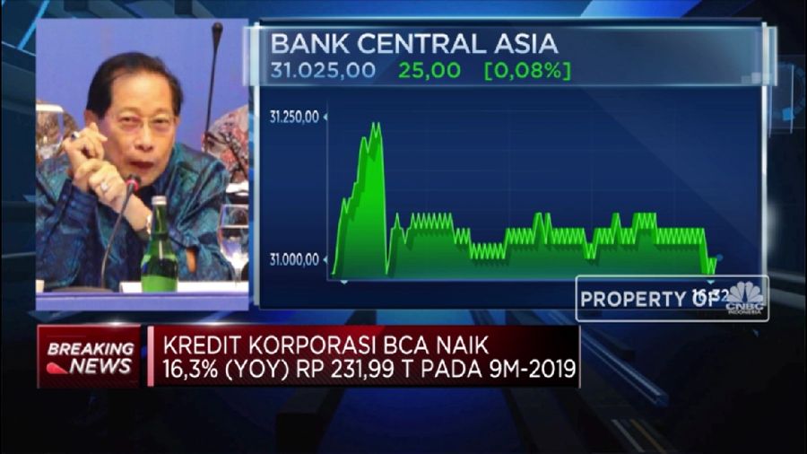 Presiden Direktur PT Bank Central Asia Tbk (BBCA) memperkirakan pertumbuhan kredit pada 2020 hanya 8% hingga 9%.