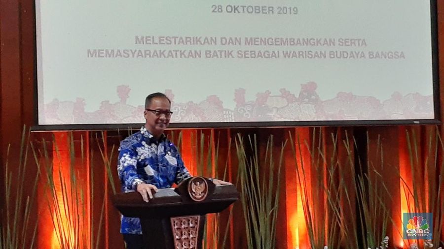 Menteri Perindustrian Agus Gumiwang (CNBC Indonesia/ Efrem Siregar)