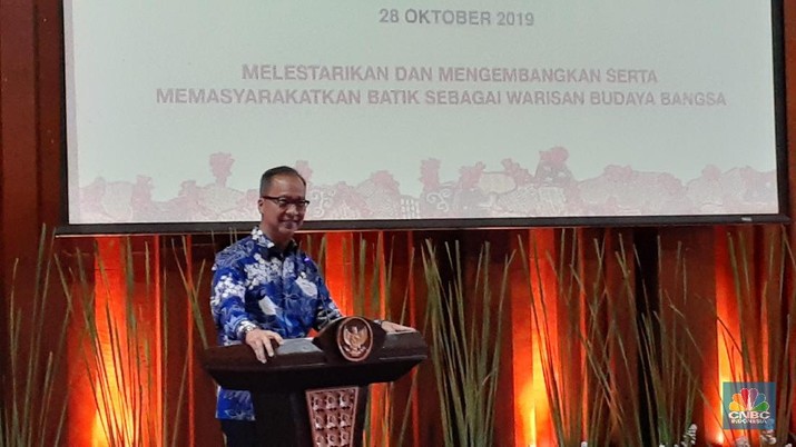 Menteri Perindustrian Agus Gumiwang Menteri Perindustrian Agus Gumiwang (CNBC Indonesia/ Efrem Siregar)